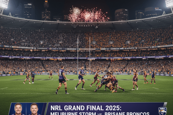 The Melbourne Storm and Brisbane Broncos are set for an epic 2025 NRL Grand Final showdown at Sydney's Olympic Stadium on October 5th!