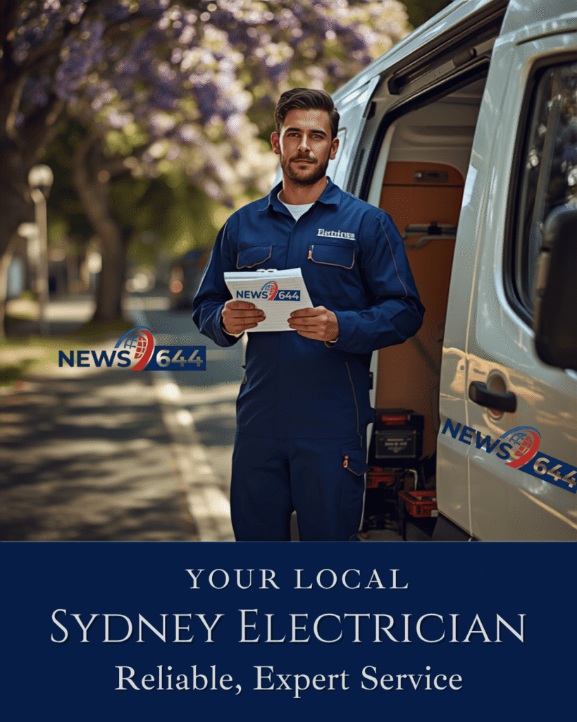 Why 80% of Sydney Tradie Directory Profiles Fail to Secure High-Paying Leads 4 A Sydney tradesman in blue work uniform holds a clipboard by his open service van in a suburban street illustrating a local electrician on the job 1